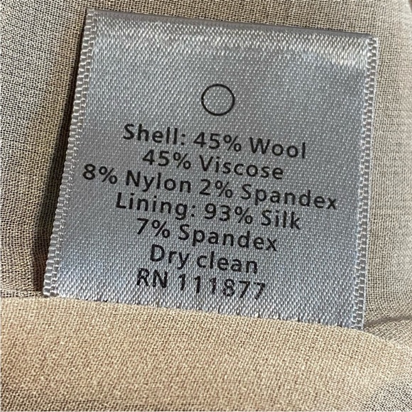 L.A.M.B. Navy Pencil Skirt With Cascade Ruffle - Picture 6 of 7